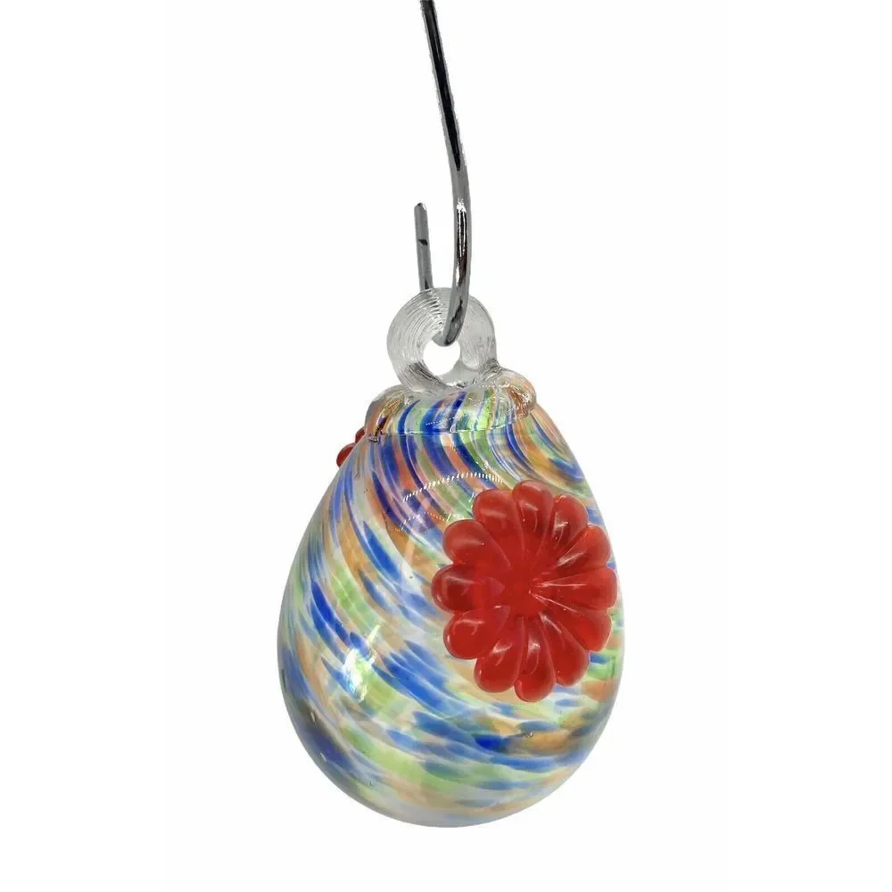 Yankee Candle Speckled Glass Discontinued Hummingbird Feeder w/Hanger EUC